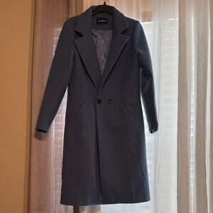 Fashion Brand Company Blue Trench Coat